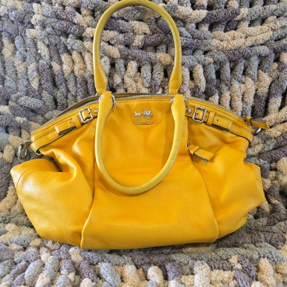 Mustard Coach Handbag